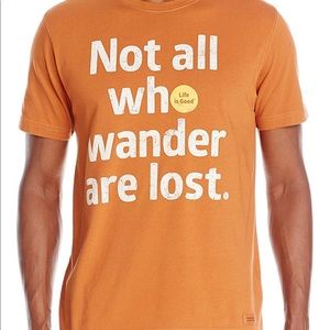 NWOT Men's life is good rustic copper M